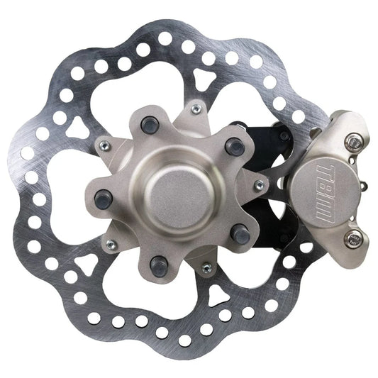 Wilwood Mustang II ProSpindles (Stock/Drop Spindle) 5 on 4.75" Drag Racing Front Brake Kit (F3 Calipers) - 001-0271