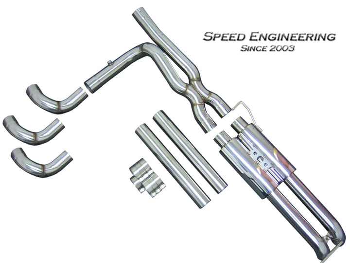 SILVERADO & SIERRA TRUE DUAL EXHAUST SYSTEM 1999-2019 (SINGLE CAB) "AXLE DUMP"