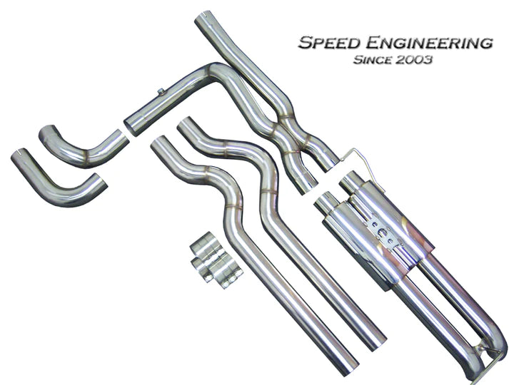 SILVERADO & SIERRA TRUE DUAL EXHAUST SYSTEM 1999-2006 (CREW & EXTRA CAB) "AXLE DUMP"