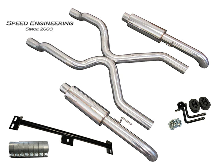 C10 TRUCK TRUE DUAL EXHAUST KIT 1973-1987 (LS & LT CONVERSION SWAP) AXLE DUMP