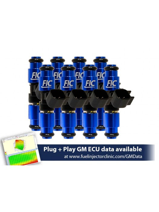 1200CC (130 LBS/HR AT OE 58 PSI FUEL PRESSURE) FIC FUEL INJECTOR CLINIC INJECTOR SET FOR 4.8/5.3/6.0 TRUCK MOTORS ('07-'13) (HIGH-Z)
