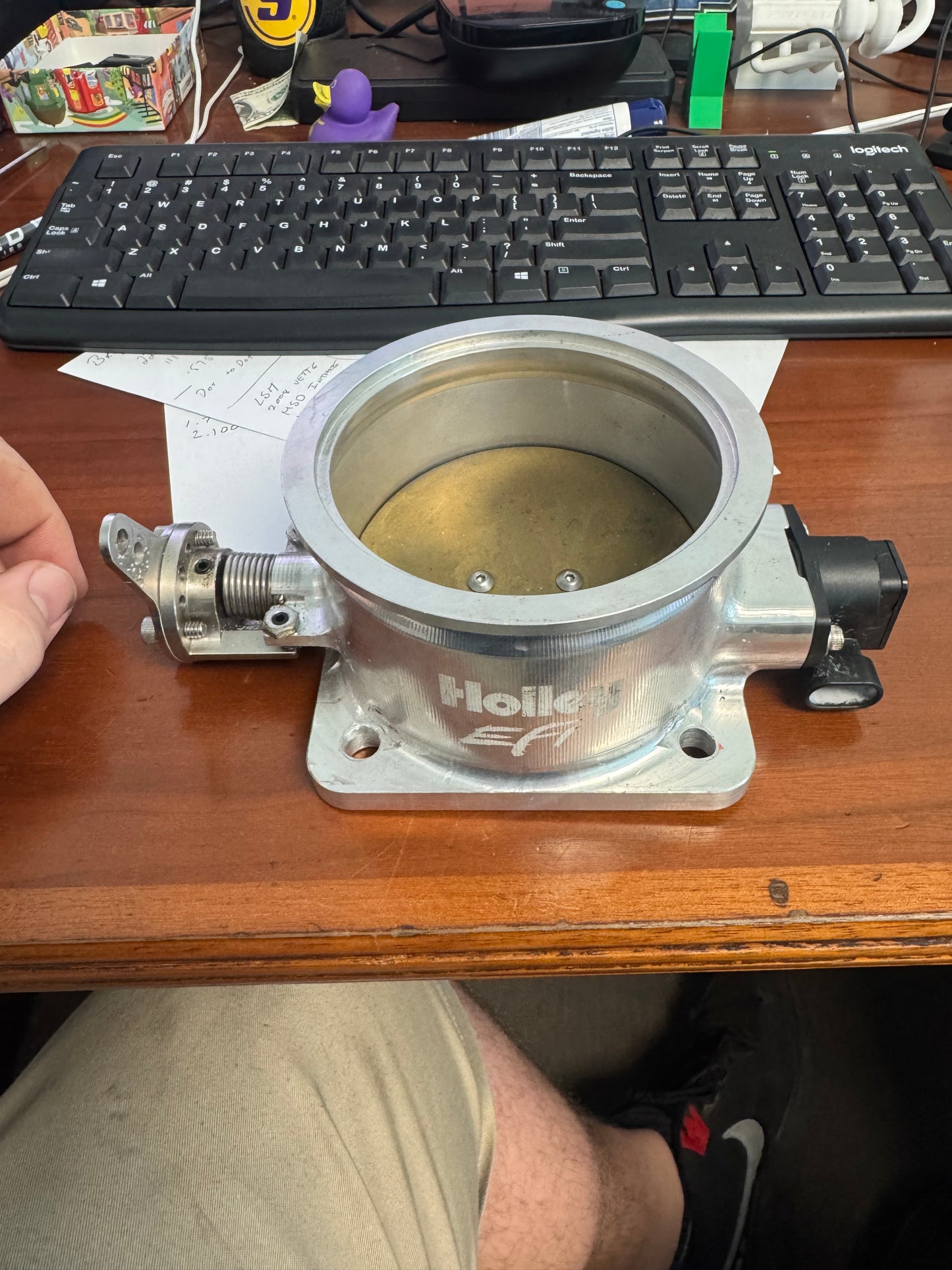 Holley EFI 112-590 VBAND, 105MM MONO BLADE THROTTLE BODY