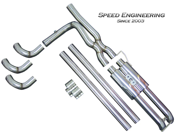 SILVERADO & SIERRA TRUE DUAL EXHAUST SYSTEM 2007-2019 (CREW & EXTRA CAB) "AXLE DUMP"