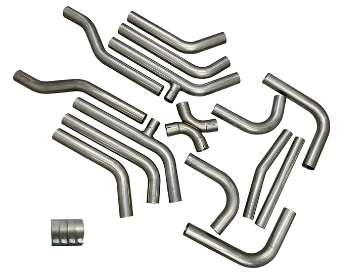 UNIVERSAL 3" EXHAUST BUILDER KIT "DELUXE" (304 STAINLESS)