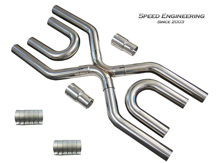 UNIVERSAL 2 1/2" EXHAUST BUILDER KIT (304 STAINLESS)